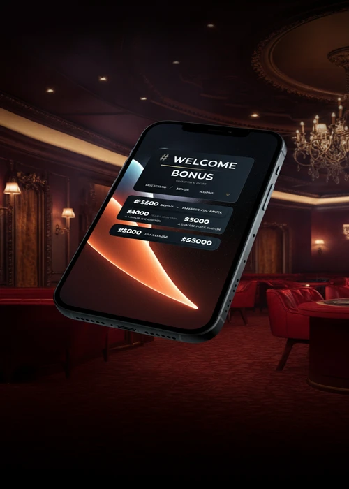 Grafische Darstellung des Monsterwin Anmeldebonuspakets: 150% Match Bonus, 200 Freispiele und Bonus Crab Feature.